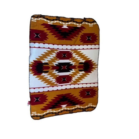 St Labre School Southwestern Vivid Colorful Fleece Throw Blanket native boho - Picture 1 of 4